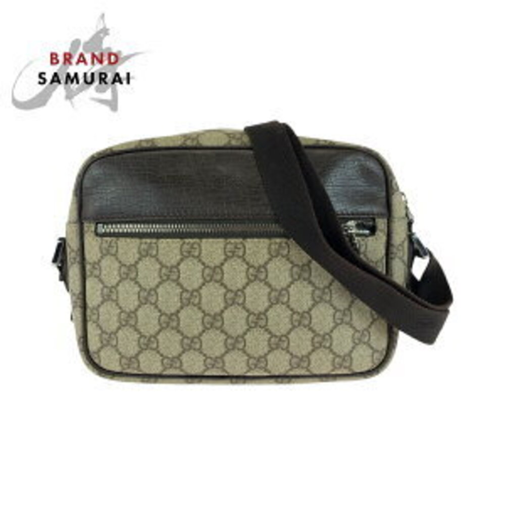 GUCCI GG Plus Shoulder Bag Beige Tan brown Supreme canvas